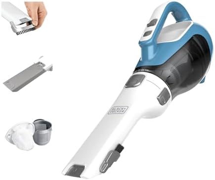 Black+Decker, Dustbuster AdvancedClean Handheld Vacuum Cordless, Compact Home and Car Vacuum with Crevice Tool, Rotating Nozzle and Charging Station by Unknown