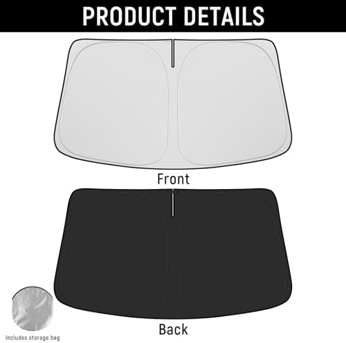 Windshield Sun Shade for Kia 2016-2020 Sorento Accessories (OEM Size) Auto Interior Front Window Sun Visor Heat Protection - Image 7
