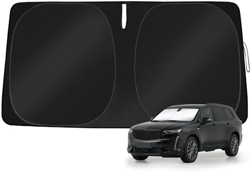 Windshield Sun Shade Custom Fit Cadillac XT6 2020-2025 by TOBNIFFDSunShade