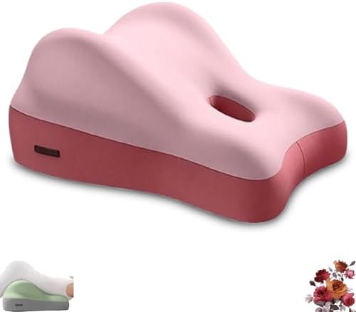 Couples Pillow for Intimacy, Ergonomic Bumpy Position Butt Cushion, Discreet Memory Foam Support Pillow for Couples (Dual Pink) by Cotozic