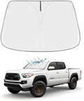 Front Windshield Sun Shade Custom Fit Compatible for Tacoma 2016-present Sunshade Foldable UV Ray Reflector Sun Visor Protector Accessories Shield Cover Reflective (for Tacoma 2016-present) by akarin