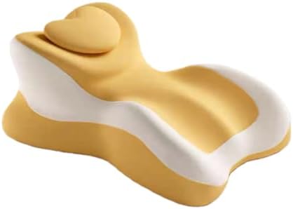 Memory cotton wedge pillow for adults, hip pad for couples, multifunctional support bed pillow with detachable pillowcase, suitable for sleeping, sitting, prone and reading（A loving gift） (Yellow) by Unknown