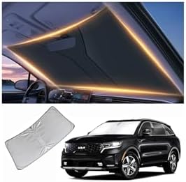 Windshield Sun Shade for Kia Sorento Front Window Shades Cover for 2010-2025 2026 Sorento Windshield Sun Visor Protector Car Accessories by LZYYQX
