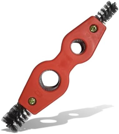 4 in 1 Car Battery Terminal Cleaning Brush, Anti-Rust Copper Pipe Cleaner, Anti-Corrosion Battery Terminal Brush, Universal Marine Plumbing Installation Soldering Brazing Accessories (Red) by Unknown