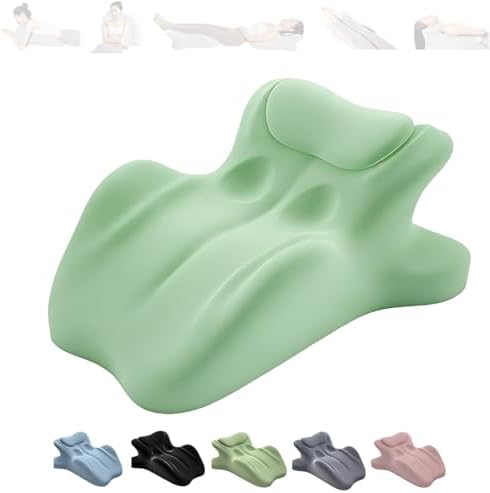 Couples Pillow, 27° Ergonomic Memory Foam Wedge Pillow – Multi-Position Back & Lumbar Support For Sleeping, Reading & Relaxing(Green) by Unknown