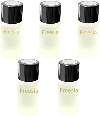 Car Air Freshener Refills – Set of 5 (10 ml each), Universal Fit for Air Vent Smart Car Fresheners, Refreshing and Pleasant Scent (Freesia) by IQQI