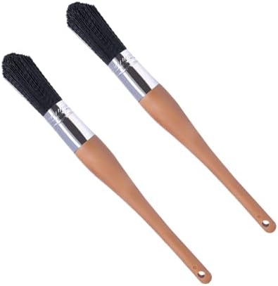 Wesquer Parts Cleaning Brush Home and Auto Use Parts Cleaner Brush Solvent Brush for Cleaning Auto Engine Parts, Clean Motors, Metal Parts, Machinery (Black 2pcs) by WesquerTools