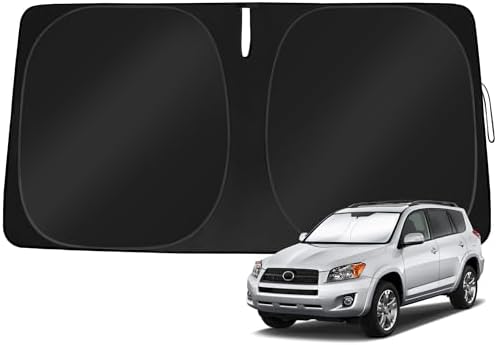 Windshield Sun Shade Custom Fit Toyota RAV4 2006-2012 by TOBNIFFDSunShade
