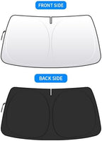 Front Windshield Sun Shade Custom Fit Compatible for Mercedes Benz CLA200 2013-2018 Sunshade Foldable UV Ray Reflector Sun Visor Protector Accessories Shield Cover Reflective (for Benz CLA200) - Image 5