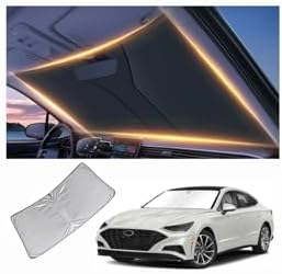 Windshield Sun Shade for Hyundai Sonata Front Window Shades Cover for 2010-2025 Sonata Windshield Sun Visor Protector Car Accessories by LZYYQX