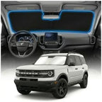 for Ford Bronco Sports Sun Shade Windshield Cover - Custom Fit Bronco Sports Accessories 2021-2024 2025 Sunshade Foldable UV Protection & Heat Shield Sun Visor Accessories by Unknown