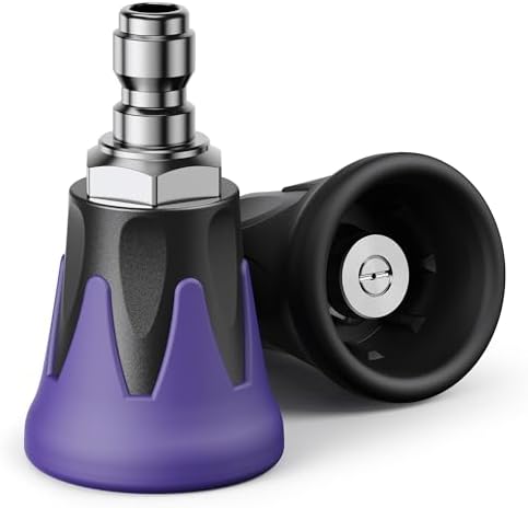 2 Pcs Pressure Washer Nozzle, 25 Degree/40 Degree Stainless Steel Silicone by Zhevebaga