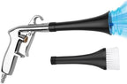 2 Nozzles Air Cleaning Gun, Dry Cleaning Gun Quickly Blasts Dust, Dirt and Grime from Surface, Dryer Air Blow Gun Works with Air Compressor, Car Detailing Tool for Interiors Exteriors Deeply Cleaning by Jiouxip