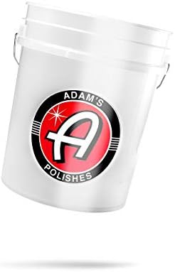 Adam's Wash Bucket (5 Gallon Bucket Only) - Car Wash Detailing Bucket for Auto Washing, Cleaning, Storage and More by AdamsPolishes
