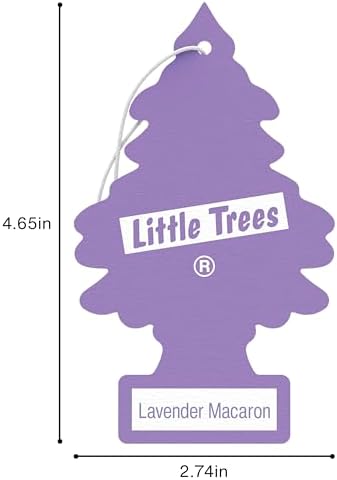 LITTLE TREES Car Air Freshener | Hanging Tree Provides Long Lasting Scent for Auto and Home | 24 Air Fresheners |Lavender Macaron - Image 6
