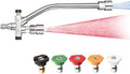 Selkie Foam Cannon Dual Connector Accessory,Pressure Washer Double Tip Attachment for Foam Blaster with with 5 Power Washer Sprayer Nozzles, 1/4" Quick Connect, 3600 PSI by SELKIE