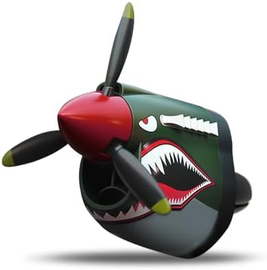 2026 New P-40 Warhawk Car Air Freshener,P-40 Fighter Car Vent Clips with Spinning Propeller for Reducing Odors,Universal Air Vent Decorations for Cars as Gift for Men & Pilots (P-40 Fighter Plane) by VKQTS