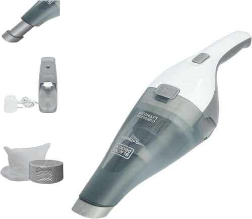 BLACK+DECKER dustbuster Cordless Handheld Vacuum, Portable Car Vacuum Cordless Rechargeable, Wall Mount, Strong Suction QuickClean (HNVC215B10) by Unknown