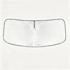 for Dodge RAM 2019-2025 2026 - Sunshade for Ultimate Heat & UV Protection, Foldable Front Windshield Sun Shade for RAM1500 2Dr RegularCab 4Dr QuadCab CrewCab MegaCab Pickup Sun Visor Car Accessories by ChiranoBestValuableStuffs