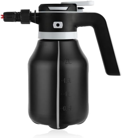 Electric Foam Sprayer for Car Wash, 2L Rechargeable Battery-Powered Foam Cannon with 3500mAh Large Capacity Battery & Battery Level Display, Type-C Charging with English Manual by BeautsqueWaterBottle