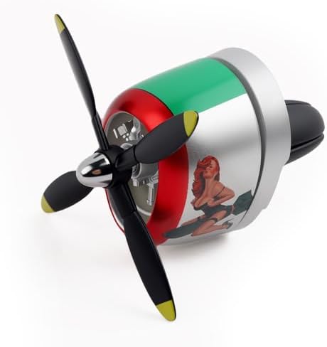 2026 Varga Girl P-47 Car Air Freshener,Varga Girl P-47 Fighter Car Vent Clips with Spinning Propeller for Reducing Odors,Universal Air Vent Decorations for Cars as Gift for Men & Pilots by VKQTS