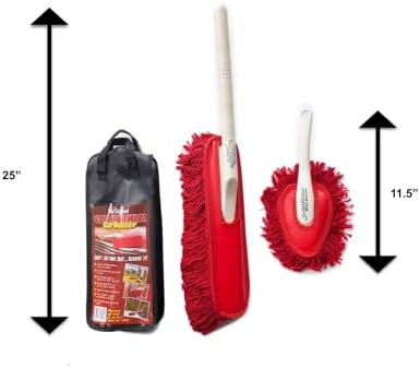 The Original California Car Duster Detailing Kit with Plastic Handle, Model Number: 62445 , Red - Image 3