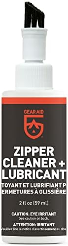 GEAR AID Zipper Cleaner and Lubricant for Wetsuits, Tents and Bags, 2 fl oz by GEARAID
