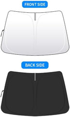 Front Windshield Sun Shade Custom Fit Compatible for Toyota Prius XW60 2023-present Sunshade Foldable UV Ray Reflector Sun Visor Protector Shield Cover Reflective (for Prius XW60 2023-present) - Image 5