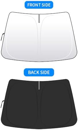 Front Windshield Sun Shade Custom Fit Compatible for Toyota Prius XW60 2023-present Sunshade Foldable UV Ray Reflector Sun Visor Protector Shield Cover Reflective (for Prius XW60 2023-present) - Image 5