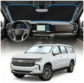for Chevy Suburban Sun Shade Windshield Cover - Custom Fit Suburban Accessories 2021-2024 2025 Sunshade Foldable UV Protection & Heat Shield Sun Visor Accessories by Unknown