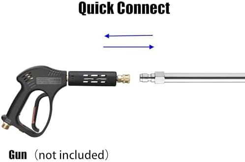 M MINGLE Pressure Washer Extension Wand, Power Washer Lance, 17 Inch - Image 4