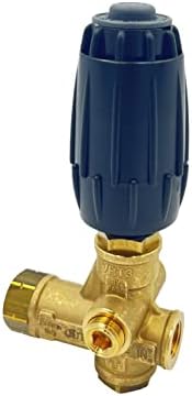 Annovi Reverberi VRT3-310EZ Unloader, Black Spring, 4500 PSI, 10.5 GPM, Adjustment Knob, EZ Start, Brass - Image 4