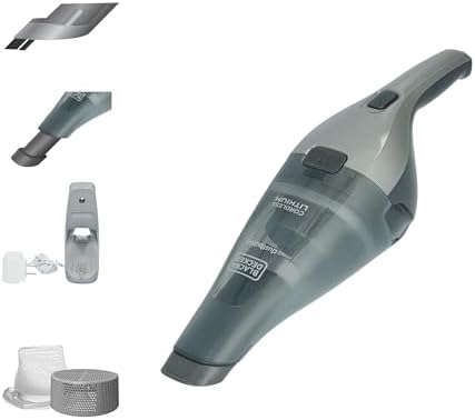 BLACK+DECKER dustbuster Handheld Vacuum, 8V Cordless, Hand Vacuum for Quick Cleanup with Crevice Tool and Washable Filter (HNVC220BCZ01) by Unknown