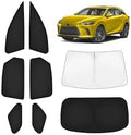 KUST Car Window Shades for Lexus RX 2023-2025 2026 Windshield Sun Shade Side Window Cover UV Block Privacy Protection RX 350 RX 350h Accessories for Camping Blackout Rear Back Full Set 8PCS by KUST