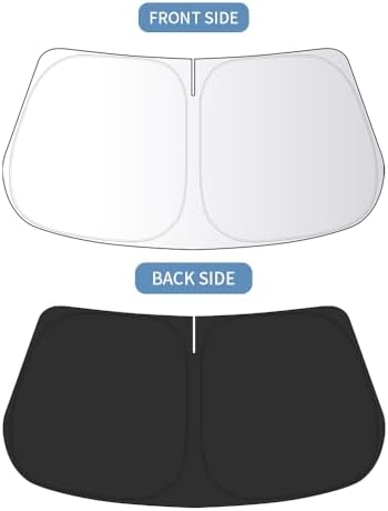 Front Windshield Sun Shade Custom Fit Compatible for BMW 5 Series 528i 535i 530i 525i 540i 520i 530e 545i 550i 535d 2011-2020 Sunshade Foldable UV Ray Reflector Visor Accessories Cover Reflective - Image 5