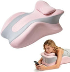 Intimacy Pillow Wedge - Sweet Spot Pillow for Couples, Memory Foam Ergonomic Support Cushion, Multi-Position Couples Pillow, Removable Washable Cover for Relaxation & Play (Pink Grey) by Paxato