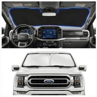 Custom Fit Windshield Sun Shade for Ford F150 F250 F350 2021-2026 by Unknown