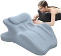 Memory Foam Wedge Pillow for Adults, Multi-Position Support Bed Pillow with Removable Cover for Sleeping Sitting Up Prone Reading Back,Blue by iuscacey