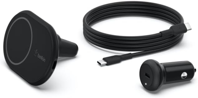 Belkin 10W Magnetic Wireless Car Charger, Vent Phone Mount | iPhone 17/16/15/14 compatible, Pixel 10, power adapter included, hands-free driving, air vent mount - Image 5