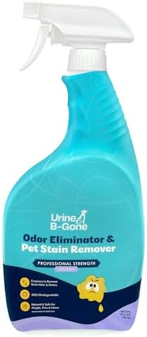 Urine B-Gone Enzyme Cleaner for Human, Cat & Dog Urine, Lavender, 32 oz by URINEB-GONE