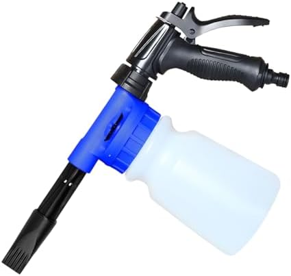 YoRise Car Wash Foam Gun, Adjustable Foam Cannon for Hose, Car Wash Sprayer with 6 Levels of Foams Concentration, Car Washing Soap Sprayer Connect to Any Garden Hose (Blue) by Unknown