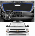 for 2007-2013 Chevy/Chevrolet Silverado 1500 Windshield Sun Shade - Front Foldable Windshield Sunshade Cover Custom Fit Silverado 1500 Accessories Sun Visor Protector Blocks UV Rays by Unknown