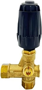Annovi Reverberi VRT3-310 Unloader, Black Spring, 4500 PSI, 10.5 GPM, Adjustment Knob, Brass - Image 3