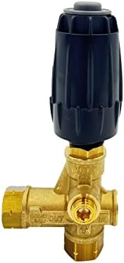 Annovi Reverberi VRT3-310 Unloader, Black Spring, 4500 PSI, 10.5 GPM, Adjustment Knob, Brass - Image 3