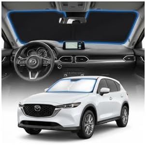 for Mazda CX5 Sun Shade Windshield Cover - Custom Fit CX-5 Accessories 2017-2025 2026 Sunshade Foldable UV Protection & Heat Shield Sun Visor Accessories by Unknown