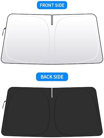 Front Windshield Sun Shade Custom Fit Compatible for Maserati Levante 2017-present Sunshade Foldable UV Ray Reflector Sun Visor Protector Shield Cover Reflective (for Maserati Levante 2017-present) - Image 5