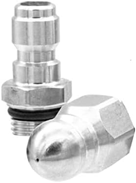 MIZORLIE Pressure Washer Sewer Jetter Nozzle Stainless Steel，2 Sets - Image 3