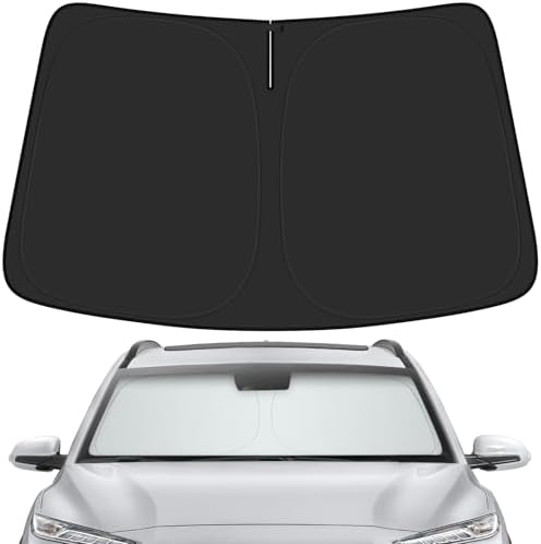 Car Windshield Sun Shade for Hyundai 2018-2023 Kona Accessories (OEM Design) Reflective Foldable Heat Insulation Sunshade for Ultimate Protection by Unknown