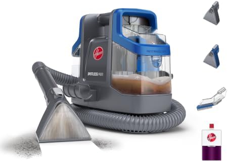Hoover Spotless Mini Pet Portable Spot Cleaner FH12351, Carpet and Upholstery Cleaner for Stairs, Furniture, Pet Messes and Cars, Compact Design, Easy Fill Tank, Self-Cleaning Hose, Lightweight by Hoover