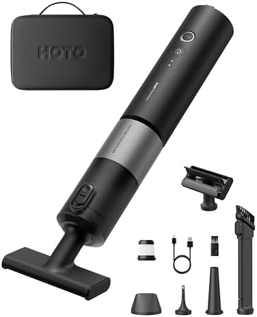 HOTO Car Vacuum Portable Cordless, Handheld Vacuum with Case, 20000Pa by HOTOTools